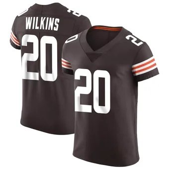 Men's Jordan Wilkins Brown Elite Vapor Football Jersey