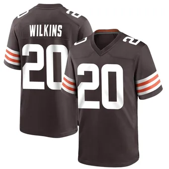 Men's Jordan Wilkins Brown Game Team Color Football Jersey