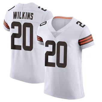 Men's Jordan Wilkins White Elite Vapor Football Jersey