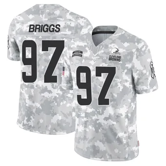 Men's Jowon Briggs Arctic Camo Limited 2024 Salute to Service Football Jersey