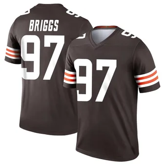 Men's Jowon Briggs Brown Legend Football Jersey