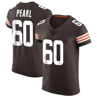 Men's Julian Pearl Brown Elite Vapor Football Jersey