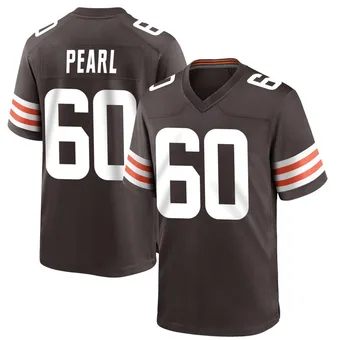 Men's Julian Pearl Brown Game Team Color Football Jersey