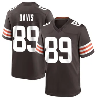 Men's Kaden Davis Brown Game Team Color Football Jersey