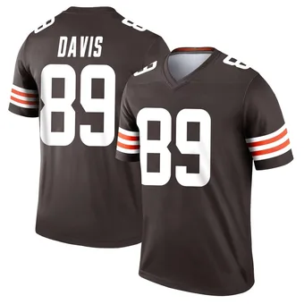 Men's Kaden Davis Brown Legend Football Jersey