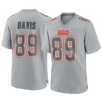 Men's Kaden Davis Gray Game Atmosphere Fashion Football Jersey