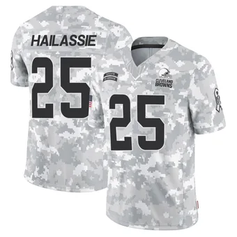 Men's Kahlef Hailassie Arctic Camo Limited 2024 Salute to Service Football Jersey