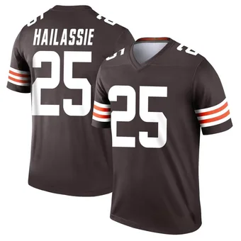 Men's Kahlef Hailassie Brown Legend Football Jersey