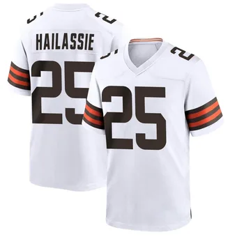 Men's Kahlef Hailassie White Game Football Jersey