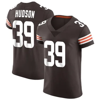 Men's Khaleke Hudson Brown Elite Vapor Football Jersey