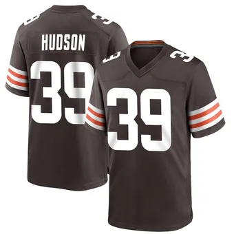 Men's Khaleke Hudson Brown Game Team Color Football Jersey