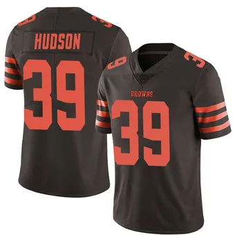 Men's Khaleke Hudson Brown Limited Color Rush Football Jersey