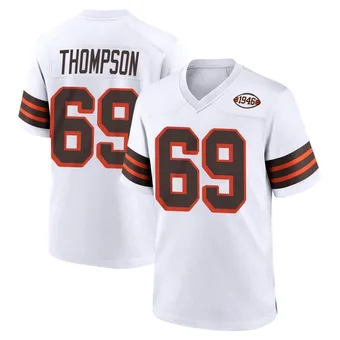 Men's Lorenzo Thompson White Game 1946 Collection Alternate Football Jersey