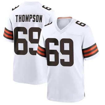 Men's Lorenzo Thompson White Game Football Jersey