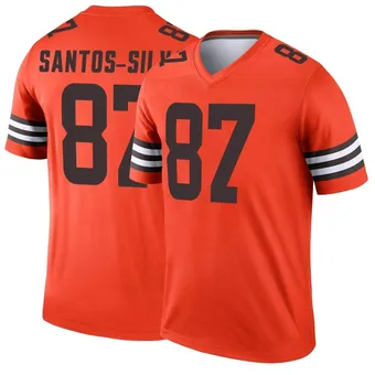 Men's Marcus Santos-Silva Orange Legend Inverted Football Jersey