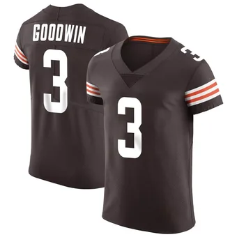 Men's Marquise Goodwin Brown Elite Vapor Football Jersey