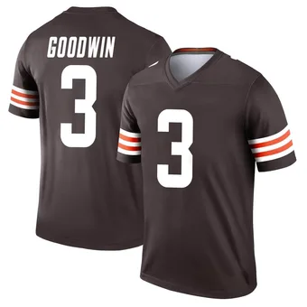 Men's Marquise Goodwin Brown Legend Football Jersey