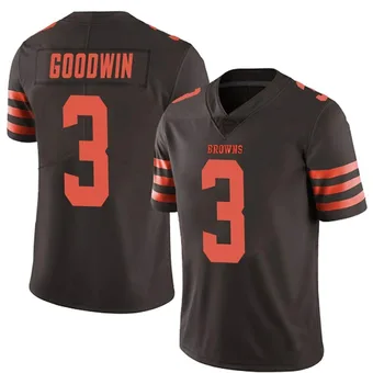 Men's Marquise Goodwin Brown Limited Color Rush Football Jersey