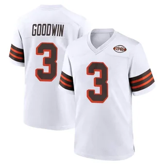 Men's Marquise Goodwin White Game 1946 Collection Alternate Football Jersey