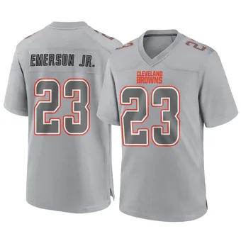 Men's Martin Emerson Jr. Gray Game Atmosphere Fashion Football Jersey