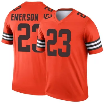 Men's Martin Emerson Jr. Orange Legend Inverted Football Jersey