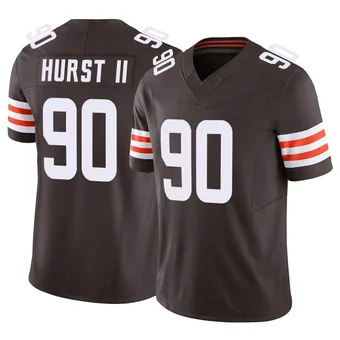 Men's Maurice Hurst II Brown Limited Vapor F.U.S.E. Football Jersey