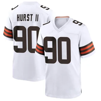 Men's Maurice Hurst II White Game Football Jersey