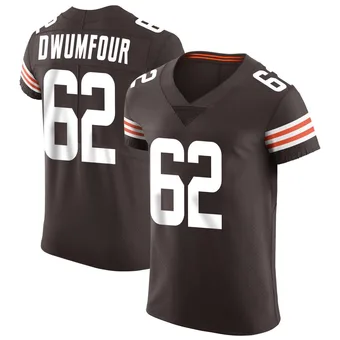 Men's Michael Dwumfour Brown Elite Vapor Football Jersey