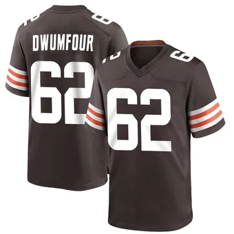 Men's Michael Dwumfour Brown Game Team Color Football Jersey