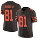 Men's Michael Woods II Brown Limited Color Rush Football Jersey