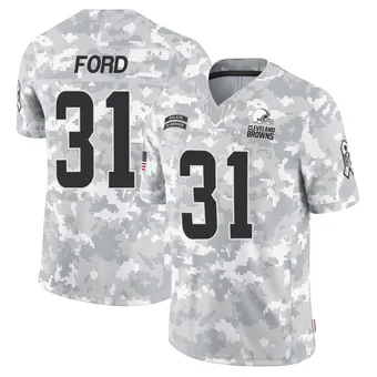 Men's Mike Ford Jr. Arctic Camo Limited 2024 Salute to Service Football Jersey