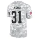 Men's Mike Ford Jr. Arctic Camo Limited 2024 Salute to Service Football Jersey