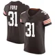 Men's Mike Ford Jr. Brown Elite Vapor Football Jersey