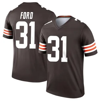 Men's Mike Ford Jr. Brown Legend Football Jersey