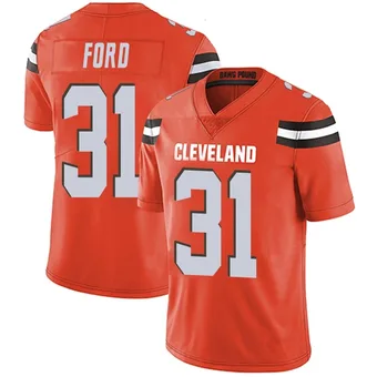 Men's Mike Ford Jr. Orange Limited Alternate Vapor Untouchable Football Jersey