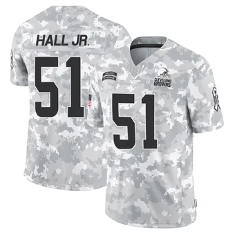 Men's Mike Hall Jr. Arctic Camo Limited 2024 Salute to Service Football Jersey