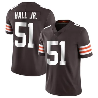 Men's Mike Hall Jr. Brown Limited Team Color Vapor Untouchable Football Jersey