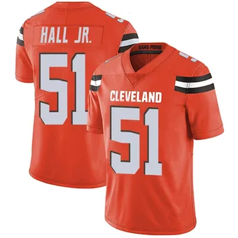 Men's Mike Hall Jr. Orange Limited Alternate Vapor Untouchable Football Jersey