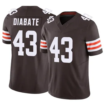 Men's Mohamoud Diabate Brown Limited Vapor F.U.S.E. Football Jersey