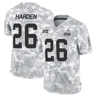 Men's Myles Harden Arctic Camo Limited 2024 Salute to Service Football Jersey