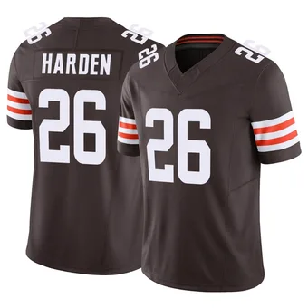 Men's Myles Harden Brown Limited Vapor F.U.S.E. Football Jersey