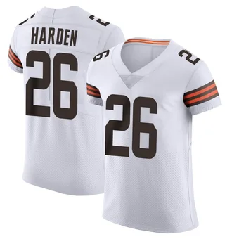 Men's Myles Harden White Elite Vapor Football Jersey