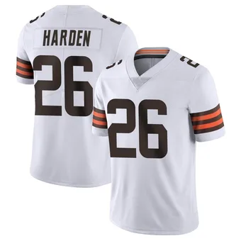 Men's Myles Harden White Limited Vapor Untouchable Football Jersey