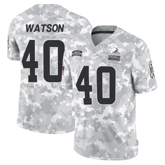 Men's Nathaniel Watson Arctic Camo Limited 2024 Salute to Service Football Jersey