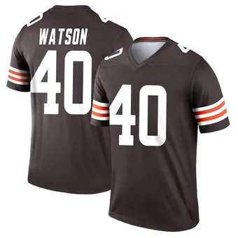 Men's Nathaniel Watson Brown Legend Football Jersey