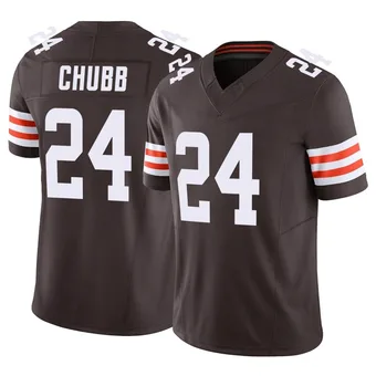 Men's Nick Chubb Brown Limited Vapor F.U.S.E. Football Jersey