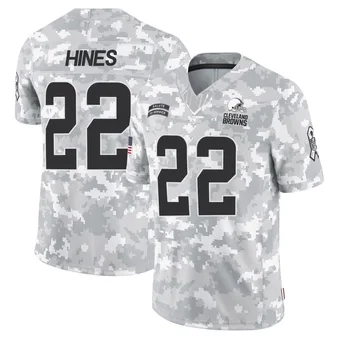 Men's Nyheim Hines Arctic Camo Limited 2024 Salute to Service Football Jersey