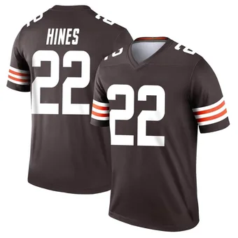 Men's Nyheim Hines Brown Legend Football Jersey