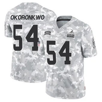 Men's Ogbo Okoronkwo Arctic Camo Limited 2024 Salute to Service Football Jersey