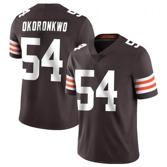 Men's Ogbo Okoronkwo Brown Limited Team Color Vapor Untouchable Football Jersey